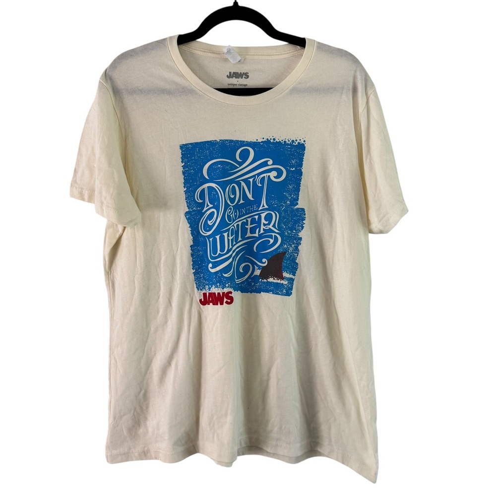Unique Vintage Jaws Graphic T-Shirt Movie Tee Crew Neck‎ 3XL